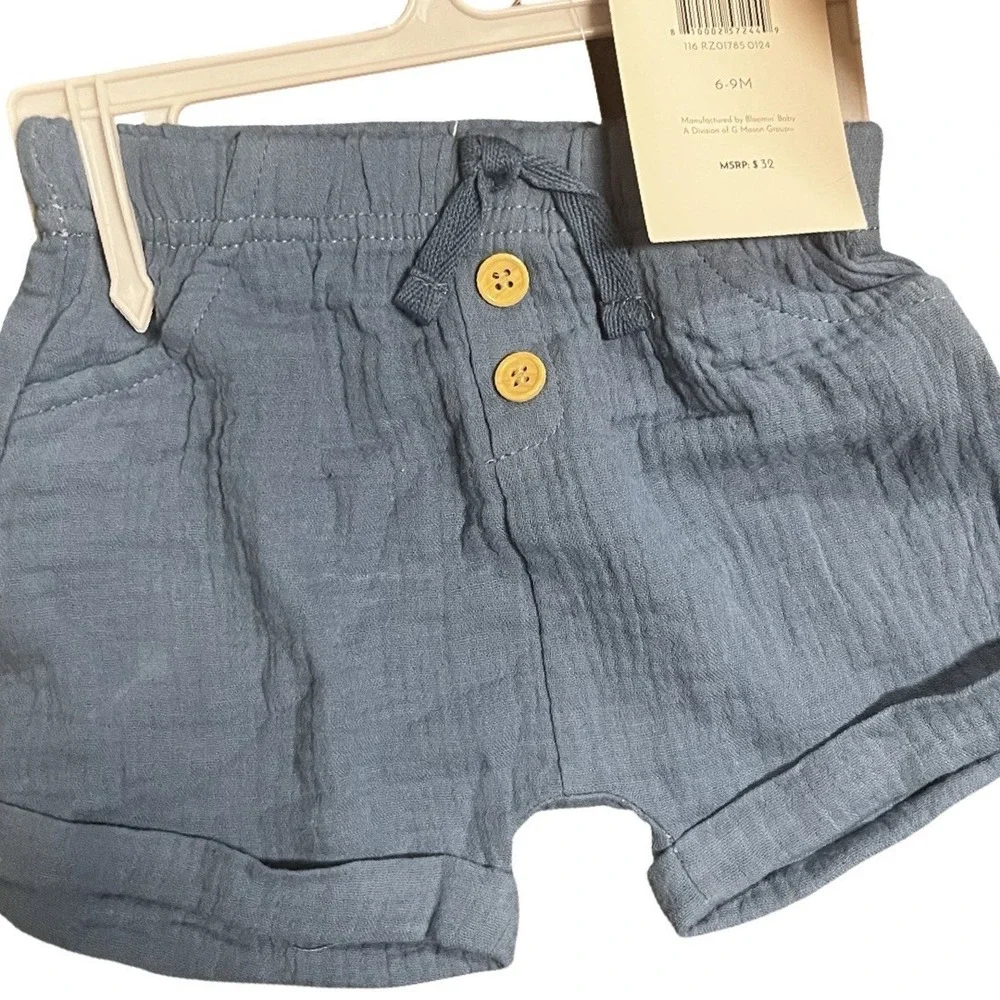 NWT Rachel Zoe Orange & White Matching Set with‎ Polo Shirt Snaps, 6-9 Months